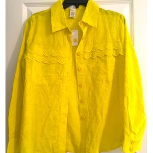 Draper’s & Damon’s cotton Shirt bright yellow
